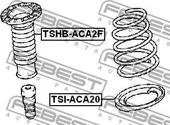 Febest TSI-ACA20 - Проставка пружини autozip.com.ua