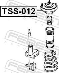 Febest TSS-012 - Опора стійки амортизатора, подушка autozip.com.ua