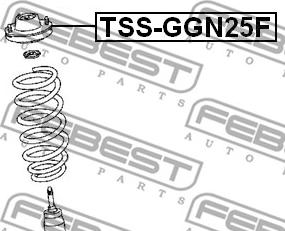 Febest TSS-GGN25F - Опора стійки амортизатора, подушка autozip.com.ua