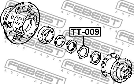 Febest TT-009 - Стопорна пластина, що несуть / нап autozip.com.ua