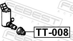 Febest TT-008 - Прокладка, насос омителя / бачок омивача autozip.com.ua