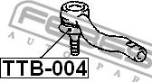 Febest TTB-004 - Ремкомплект, наконечник поперечної рульової тяги autozip.com.ua
