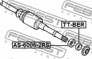 Febest TT-BER - Підшипник ступиці колеса autozip.com.ua