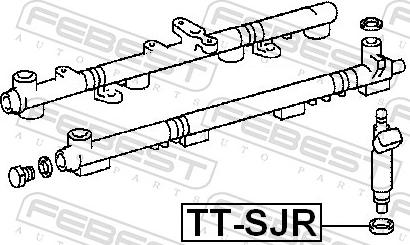 Febest TT-SJR - Шайба теплового захисту, система уприскування autozip.com.ua
