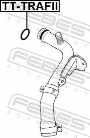 Febest TT-TRAFII - Прокладка, фланець охолоджуючої рідини autozip.com.ua