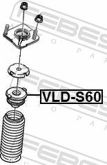 Febest VLD-S60 - Відбійник, буфер амортизатора autozip.com.ua