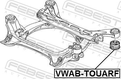 Febest VWAB-TOUARF - Втулка, балка мосту autozip.com.ua