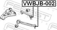 Febest VWBJB-002 - Важіль незалежної підвіски колеса autozip.com.ua