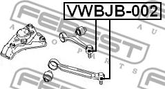 Febest VWBJB-002 - Ремонтний комплект, що несуть / напрямні шарніри autozip.com.ua