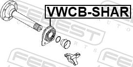 Febest VWCB-SHAR - Підшипник, приводний вал autozip.com.ua