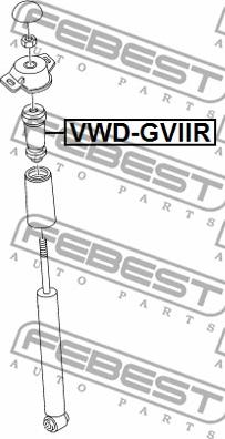 Febest VWD-GVIIR - Відбійник, буфер амортизатора autozip.com.ua