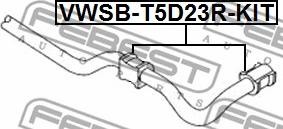 Febest VWSB-T5D23R-KIT - Втулка, стабілізатор autozip.com.ua