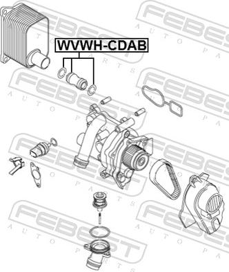 Febest VWWH-CDAB - Шланг радіатора autozip.com.ua