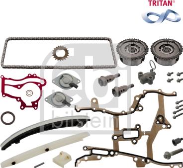 Febi Bilstein 49455 - Комплект ланцюга приводу распредвала autozip.com.ua