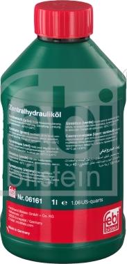Febi Bilstein 06161 - Олива гідравлічна  зелене синтетика 1 л Febi Central hydraulic fluid autozip.com.ua