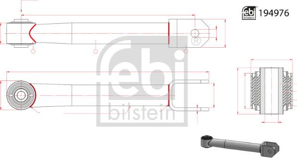 FEBI Bilstein 194976 - Тяга / стійка, стабілізатор autozip.com.ua