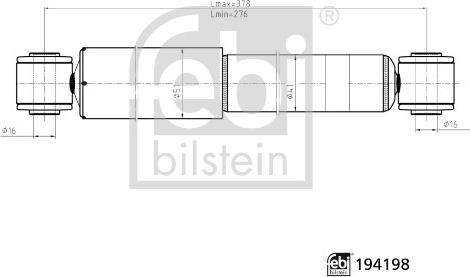 FEBI Bilstein 194198 - Амортизатор autozip.com.ua