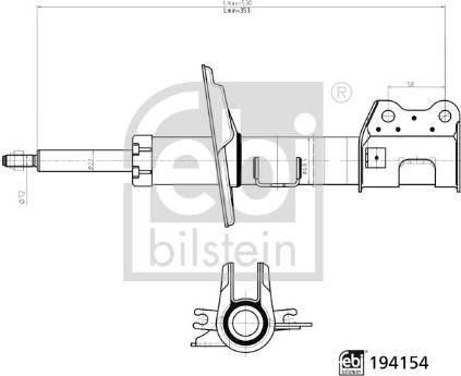 FEBI Bilstein 194154 - Амортизатор autozip.com.ua