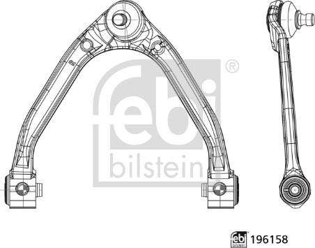 FEBI Bilstein 196158 - Важіль незалежної підвіски колеса autozip.com.ua