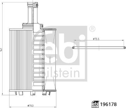 FEBI Bilstein 196178 - Масляний фільтр autozip.com.ua