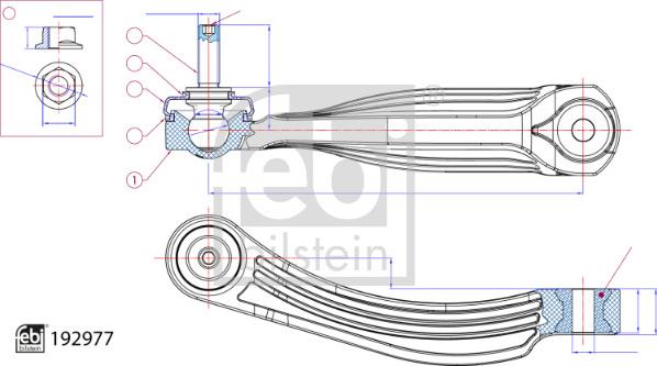 FEBI Bilstein 192977 - Тяга / стійка, стабілізатор autozip.com.ua