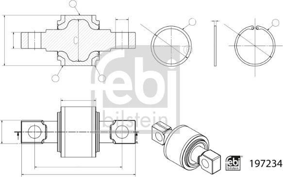 FEBI Bilstein 197234 - Ремкомплект, направляти стійка autozip.com.ua