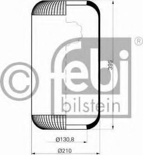 Febi Bilstein 15301 - Кожух пневматичної ресори autozip.com.ua