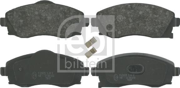 Febi Bilstein 16423 - Гальмівні колодки, дискові гальма autozip.com.ua