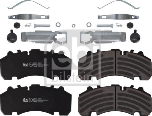 Febi Bilstein 16606 - Гальмівні колодки, дискові гальма autozip.com.ua