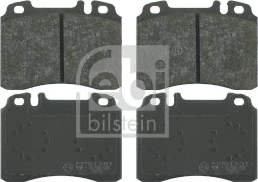 Febi Bilstein 16095 - Гальмівні колодки, дискові гальма autozip.com.ua