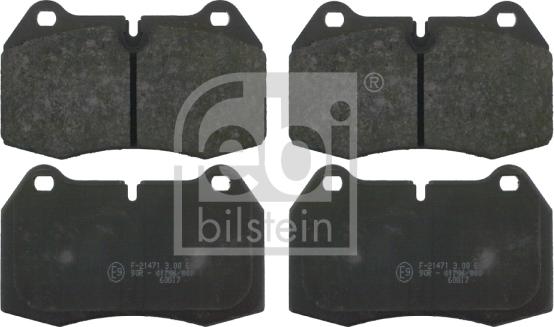 Febi Bilstein 16109 - Гальмівні колодки, дискові гальма autozip.com.ua