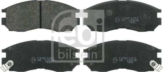 Febi Bilstein 16327 - Гальмівні колодки, дискові гальма autozip.com.ua