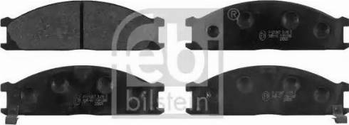 Febi Bilstein 16286 - Гальмівні колодки, дискові гальма autozip.com.ua
