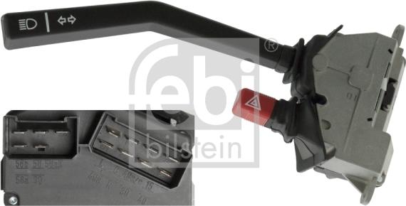 FEBI Bilstein 106604 - Вимикач на рульовій колонці autozip.com.ua