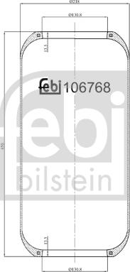 Febi Bilstein 106768 - Кожух пневматичної ресори autozip.com.ua