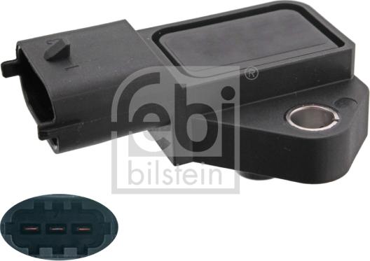 Febi Bilstein 100657 - Датчик, тиск у впускний трубі autozip.com.ua