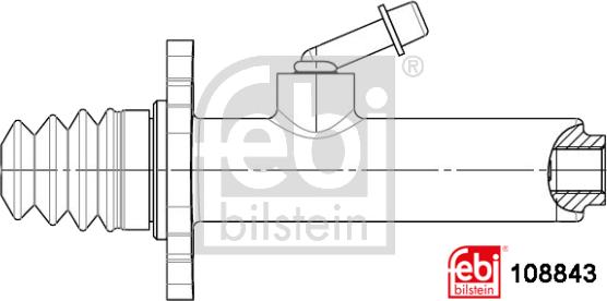 Febi Bilstein 108843 - Головний циліндр, система зчеплення autozip.com.ua