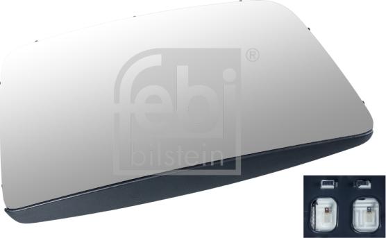 FEBI Bilstein 107941 - Дзеркальне скло, зовнішнє дзеркало autozip.com.ua
