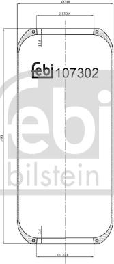 FEBI Bilstein 107302 - Кожух пневматичної ресори autozip.com.ua