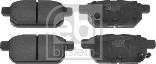 Febi Bilstein 116313 - Гальмівні колодки, дискові гальма autozip.com.ua