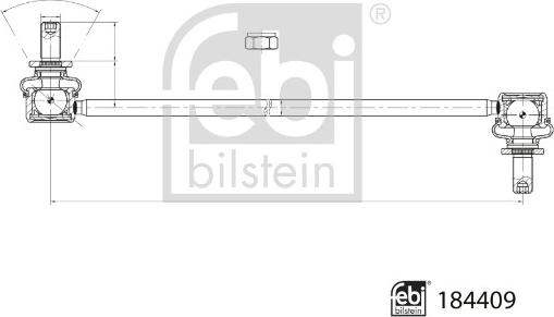 Febi Bilstein 184409 - Тяга / стійка, стабілізатор autozip.com.ua