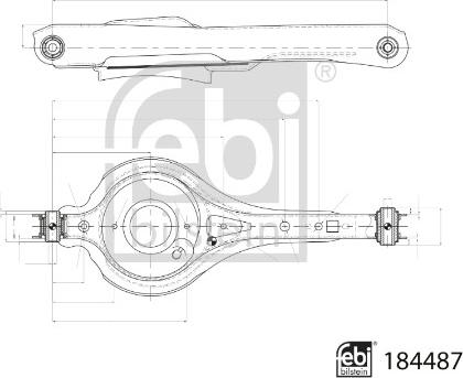 Febi Bilstein 184487 - Важіль незалежної підвіски колеса autozip.com.ua