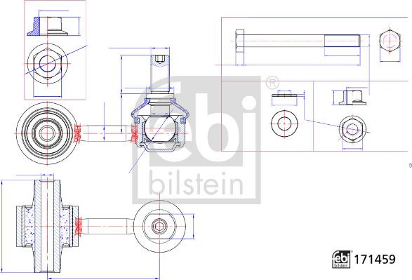 Febi Bilstein 184868 - Тяга / стійка, стабілізатор autozip.com.ua