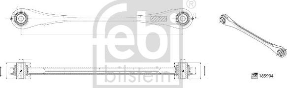 Febi Bilstein 185904 - Важіль незалежної підвіски колеса autozip.com.ua