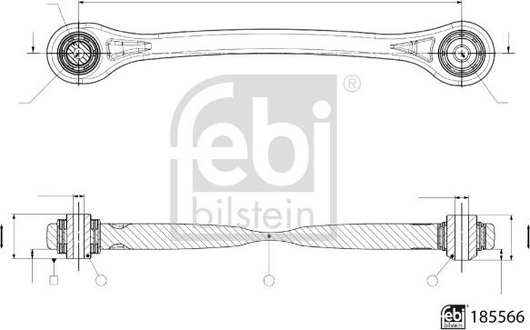 Febi Bilstein 185566 - Важіль незалежної підвіски колеса autozip.com.ua