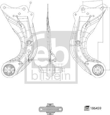 Febi Bilstein 186459 - Важіль незалежної підвіски колеса autozip.com.ua