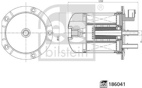 Febi Bilstein 186041 - Паливний фільтр autozip.com.ua