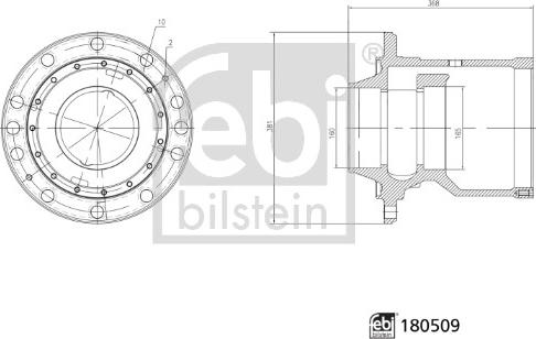 Febi Bilstein 180509 - Маточина колеса autozip.com.ua