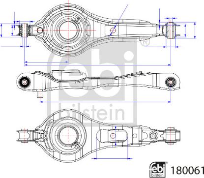 Febi Bilstein 180061 - Важіль незалежної підвіски колеса autozip.com.ua