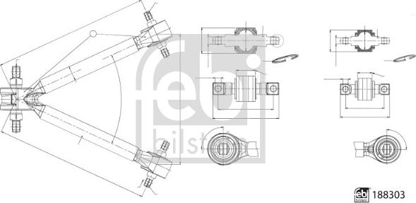 Febi Bilstein 188303 - Важіль незалежної підвіски колеса autozip.com.ua